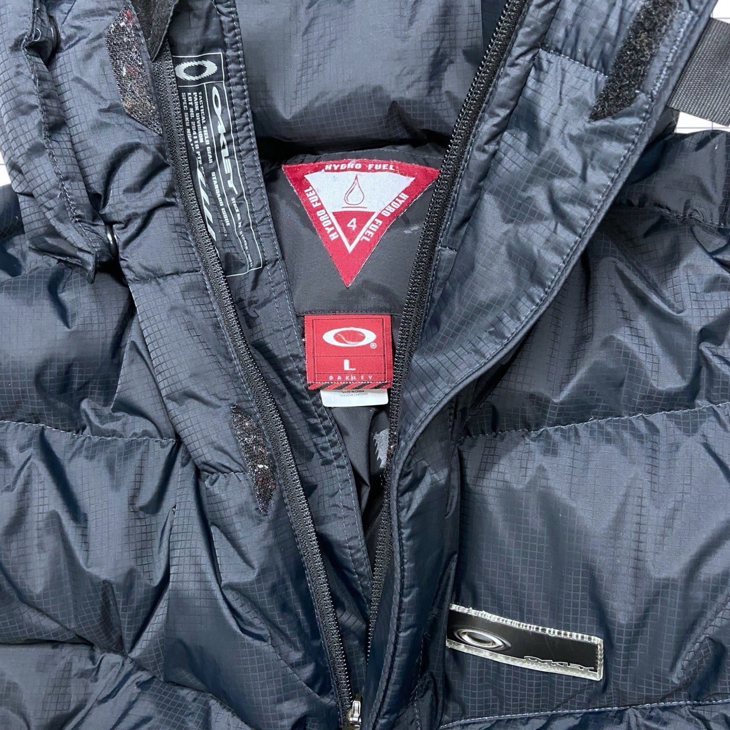 Vintage Oakley Hydro Fuel Puffer Jacket - L