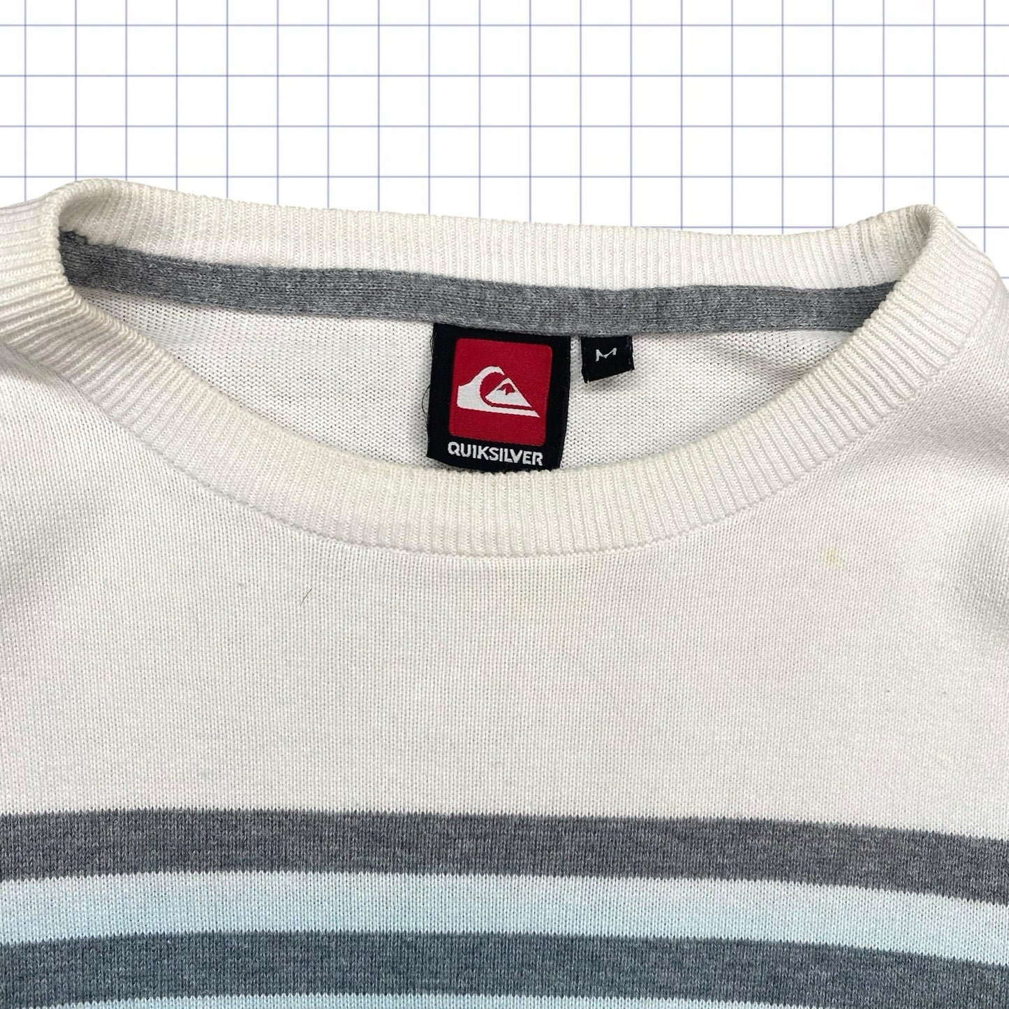 Vintage Quiksilver Stripped Knitted Pullover Jumper - M