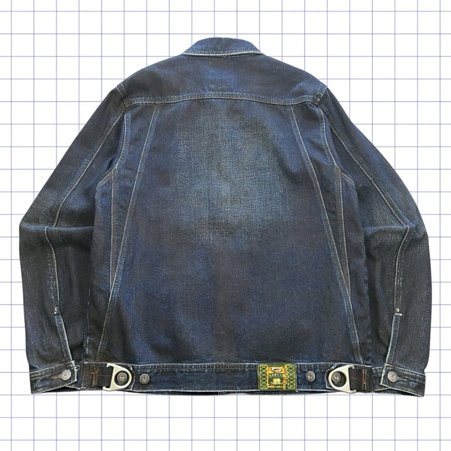 Vintage Oakley Metal X Salvage Denim Jacket - L