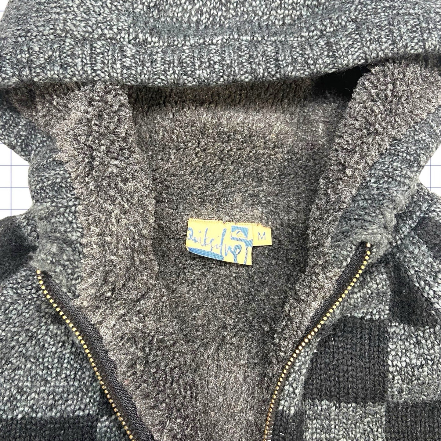 Moletom com zíper Quiksilver Heavy Weight dos anos 2000 - Tamanho M