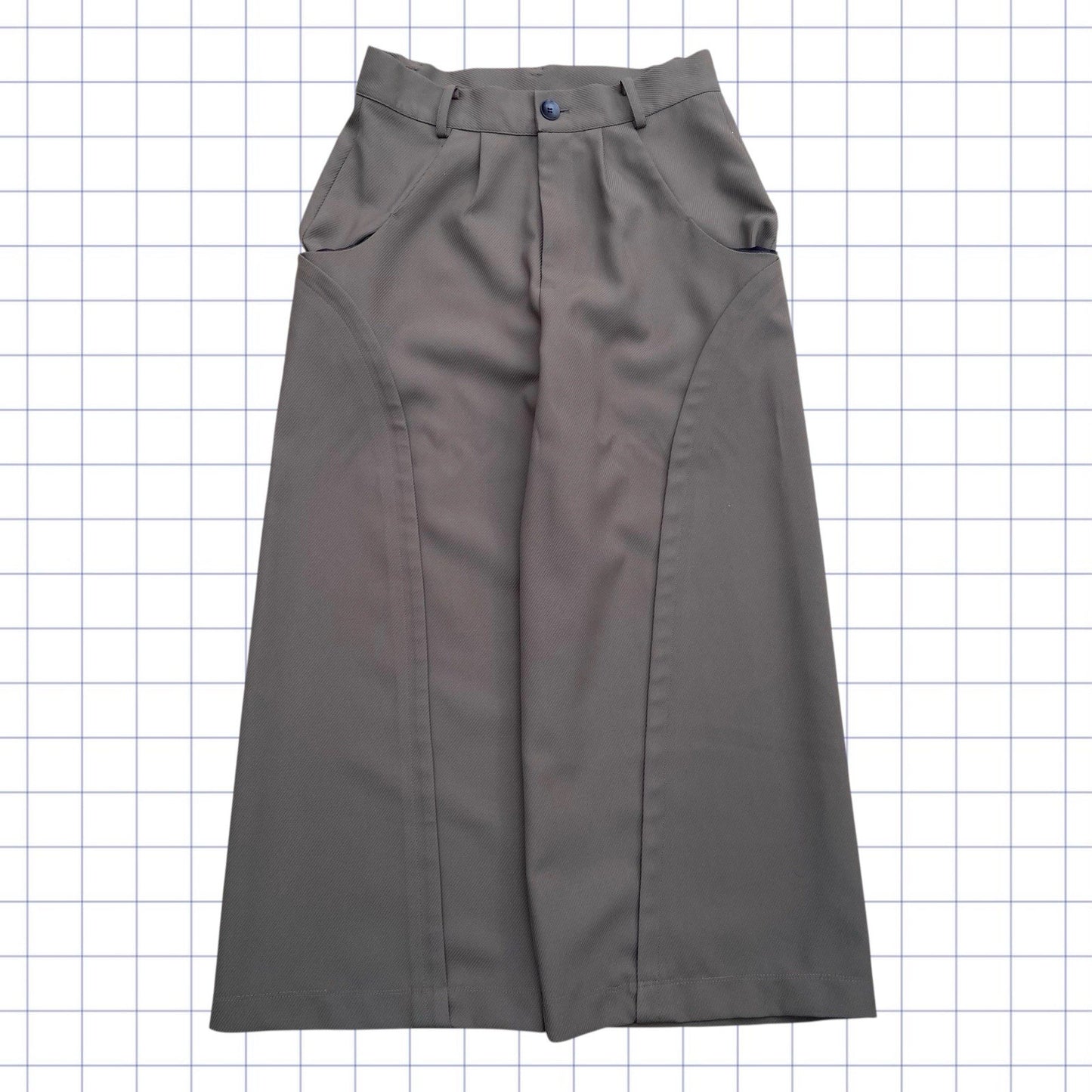 Smart Japanese Style Panelled Trousers - 32W