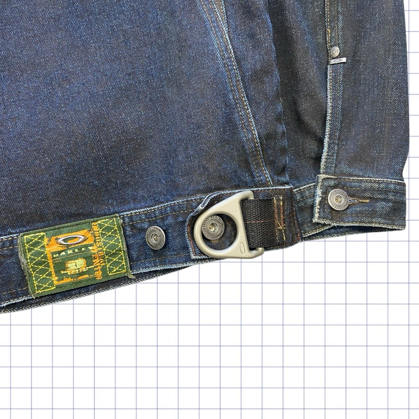 Vintage Oakley Metal X Salvage Denim Jacket - L