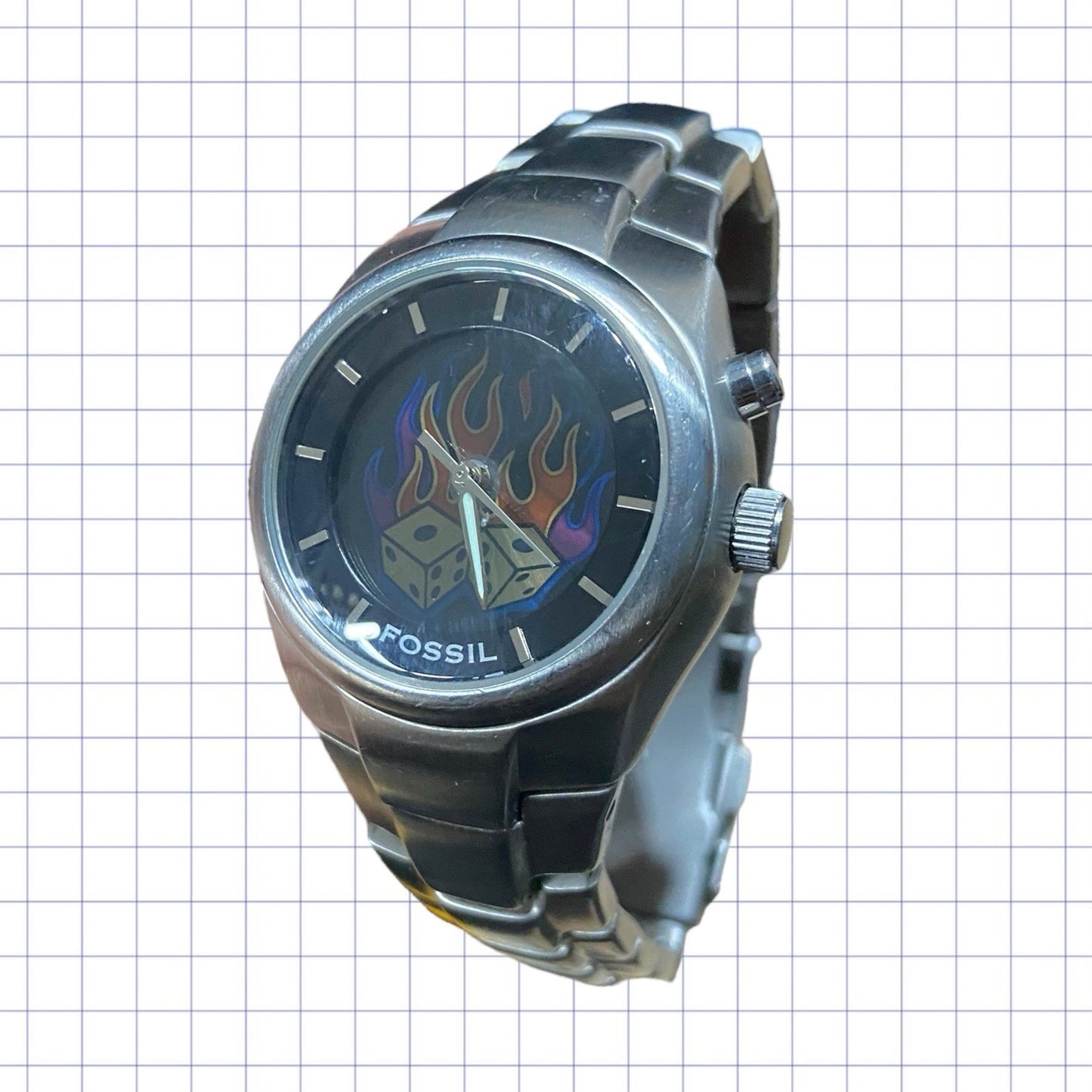 Fossil Flaming Dice Big Tic Watch