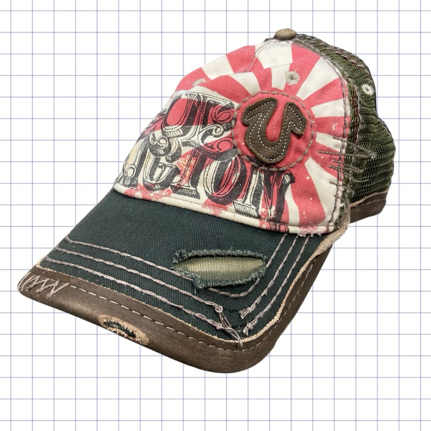 Distressed True Religion 00s Cap