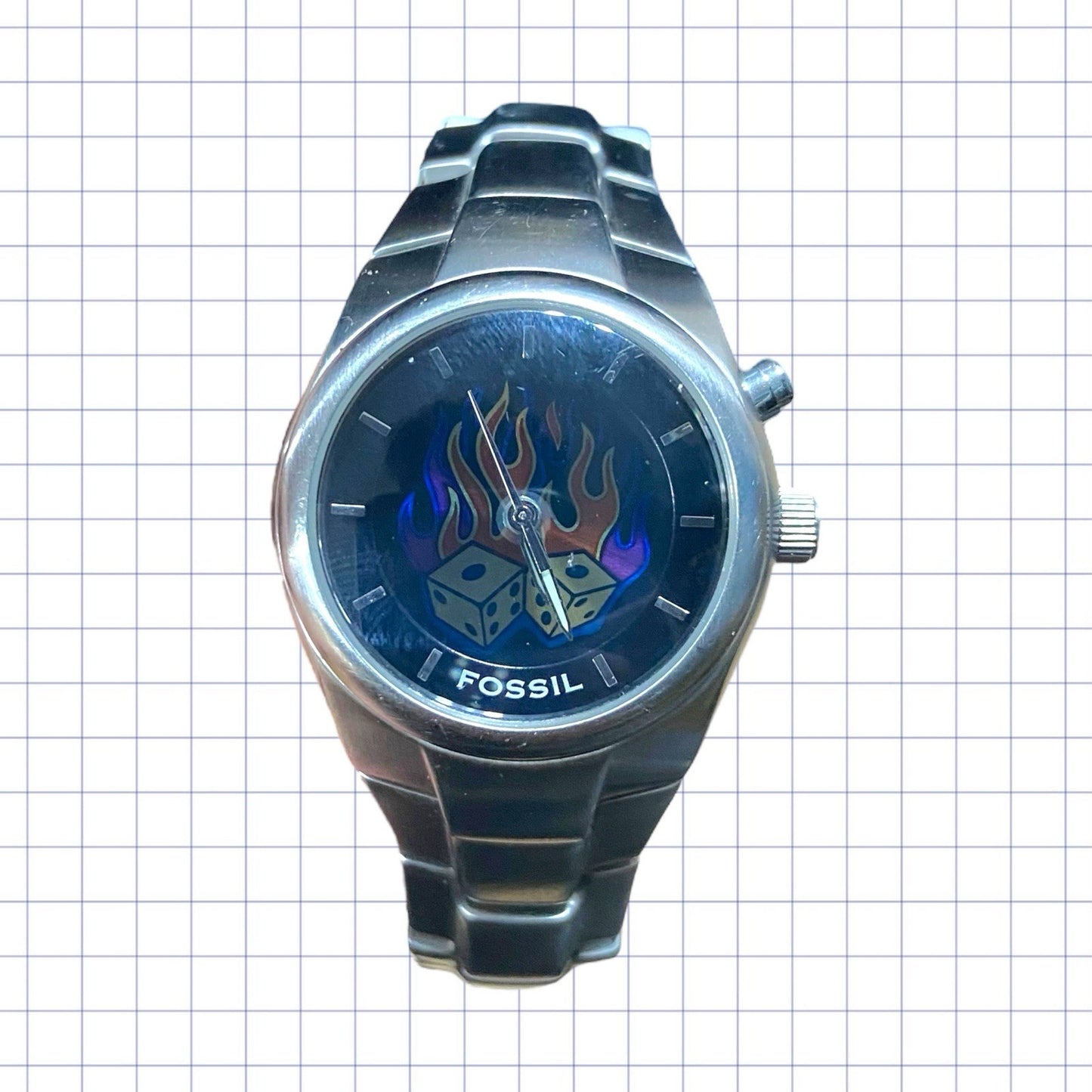 Fossil Flaming Dice Big Tic Watch