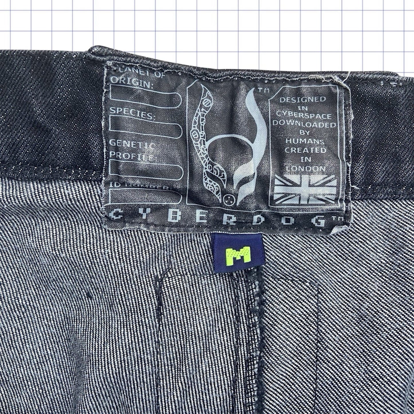 Jeans Cargo Cyberdog dos anos 90 - 34W