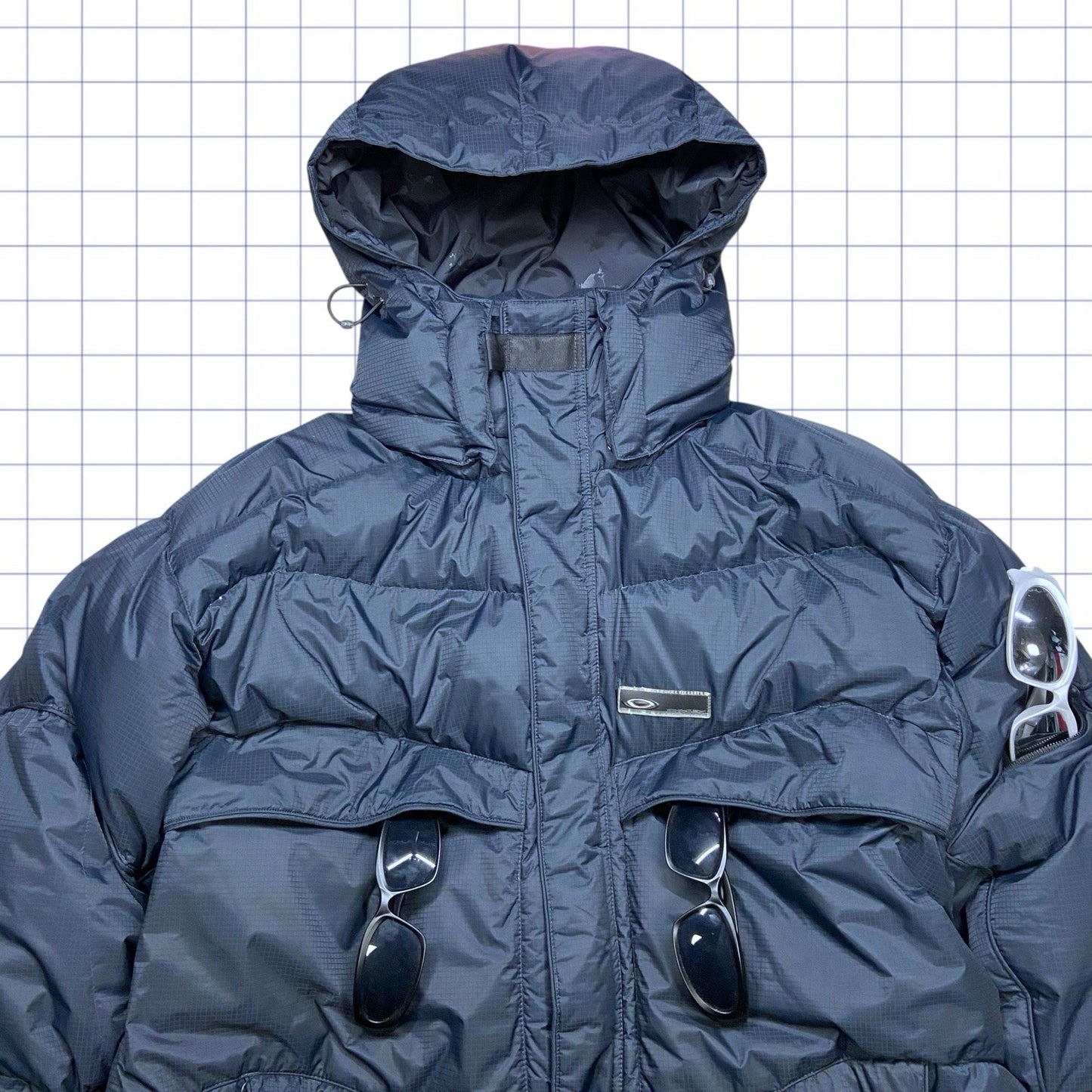 Vintage Oakley Hydro Fuel Puffer Jacket - L