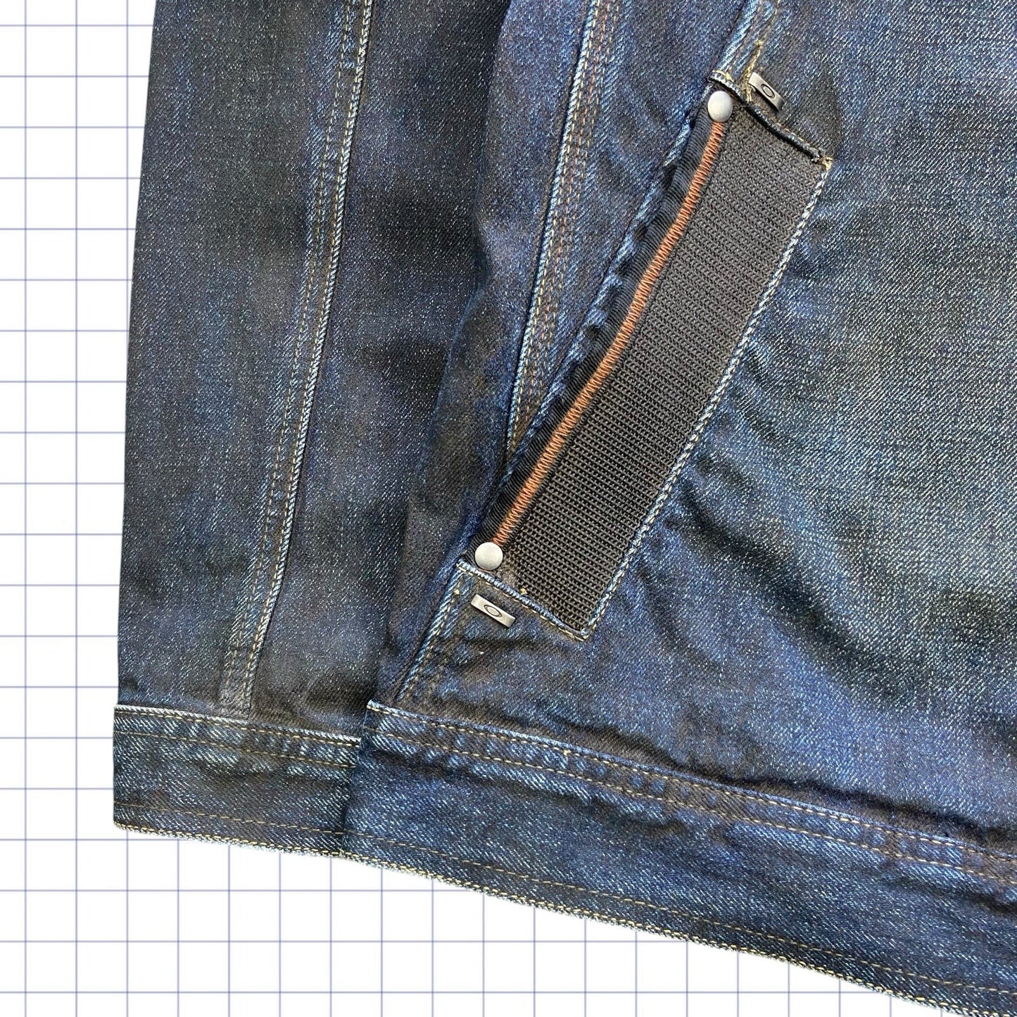 Vintage Oakley Metal X Salvage Denim Jacket - L