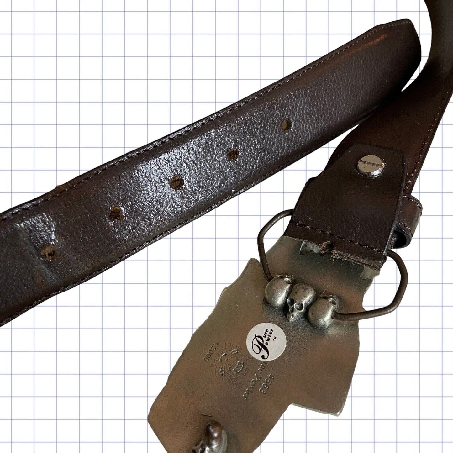 Jnco Style Flaming Dice Belt