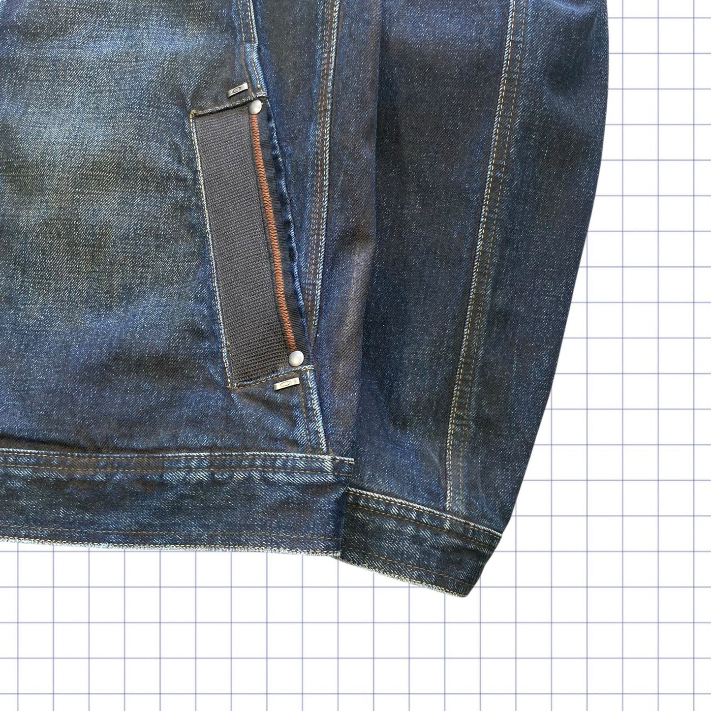 Vintage Oakley Metal X Salvage Denim Jacket - L