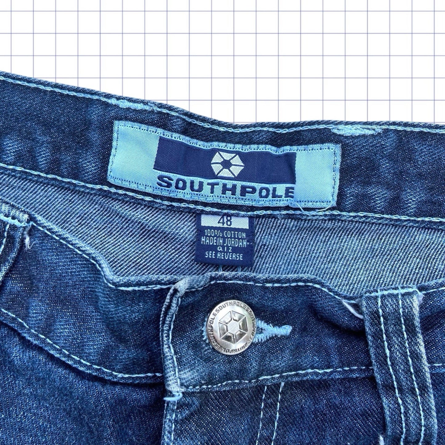Vintage Southpole Spellout Jorts - 48W