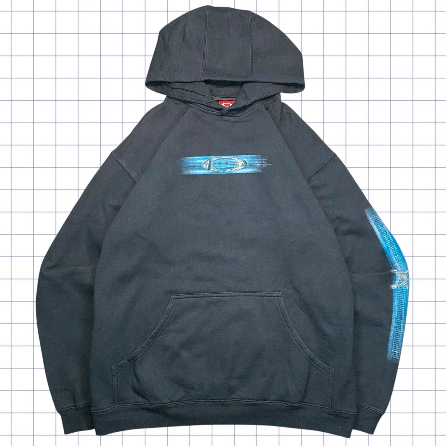 Vintage Oakley Software Skull Hoodie - L