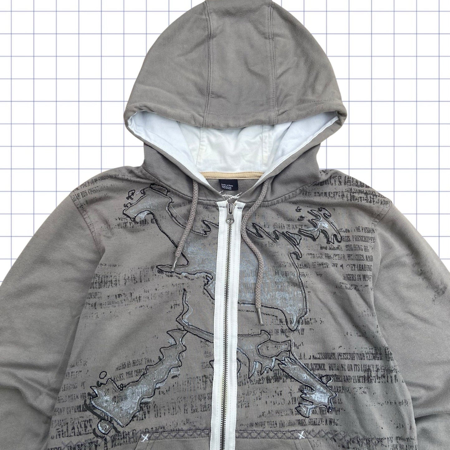 Vintage Oakley Skull Hoodie - M