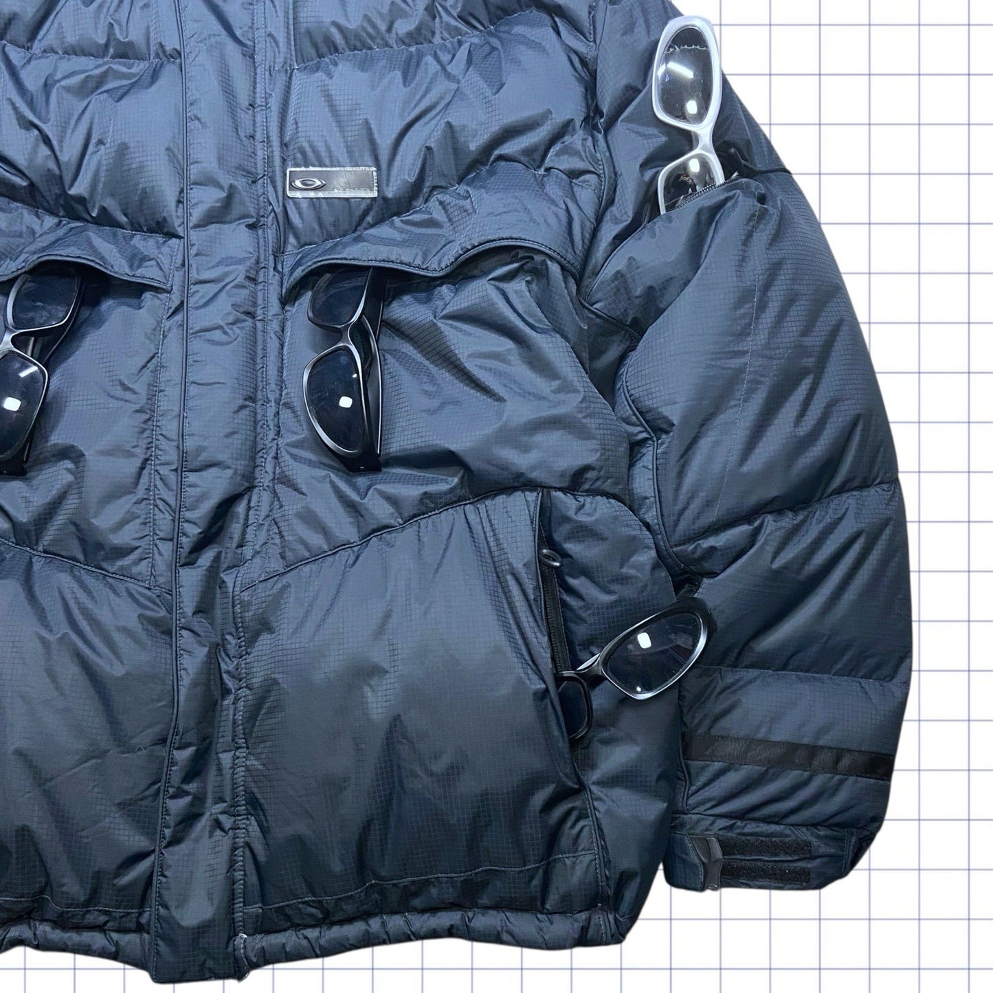 Vintage Oakley Hydro Fuel Puffer Jacket - L