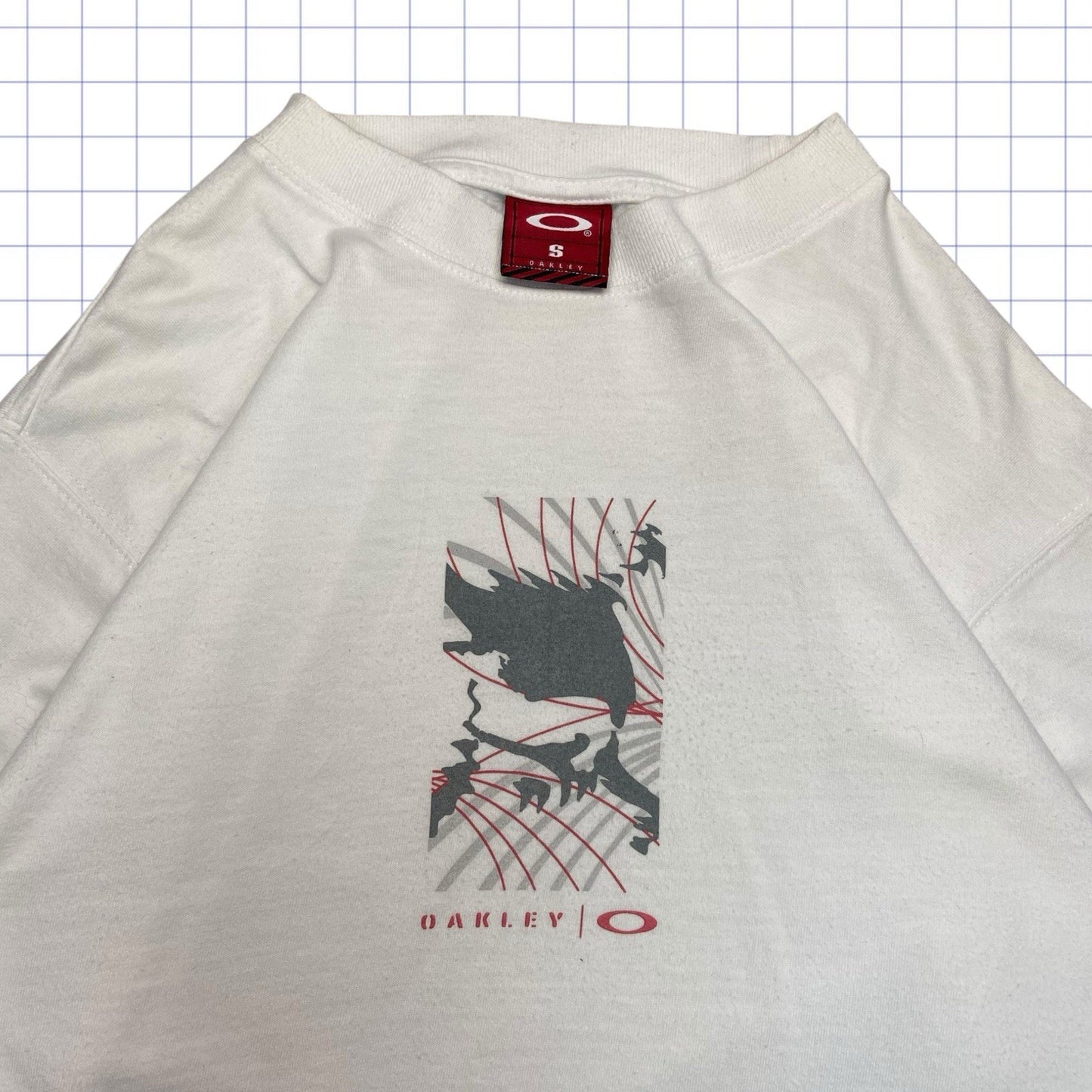 Vintage Oakley Software Skull Long Sleeve Tshirt - M/L
