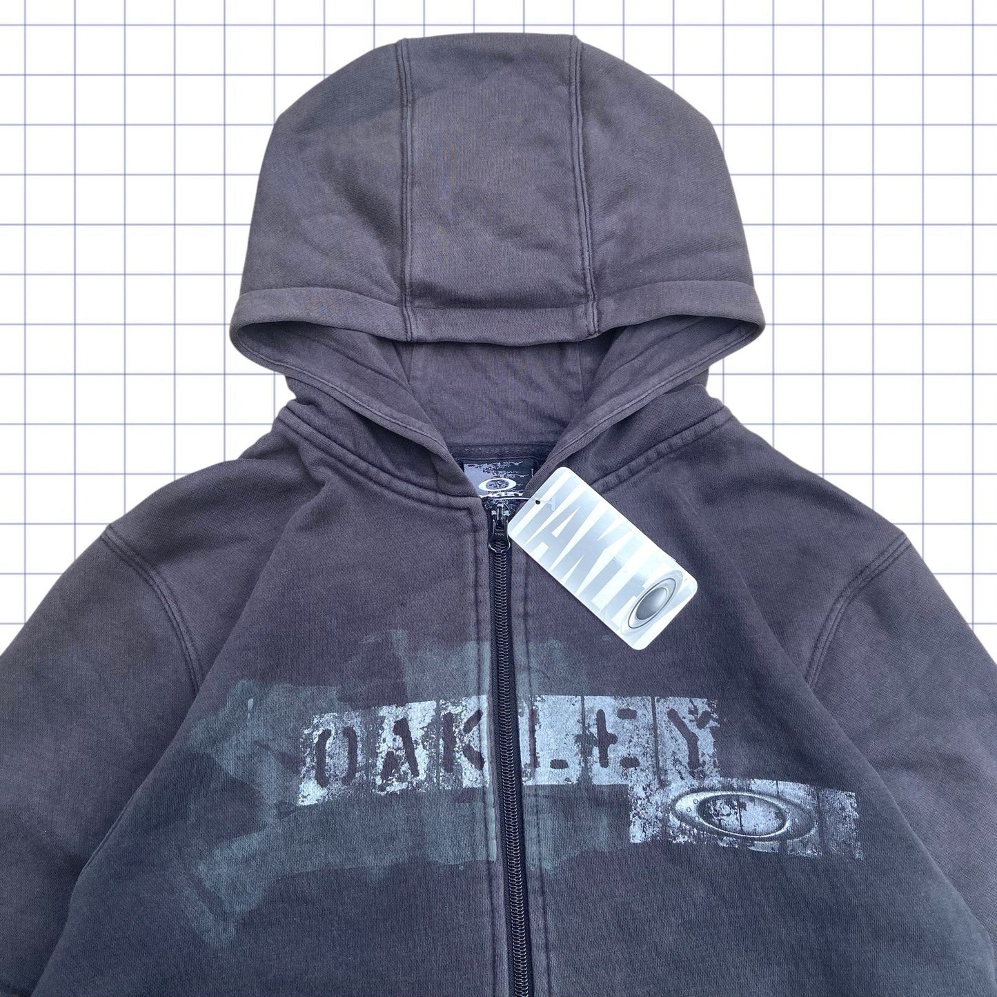 Deadstock Early 2000s Oakley Spellout Hoodie - S