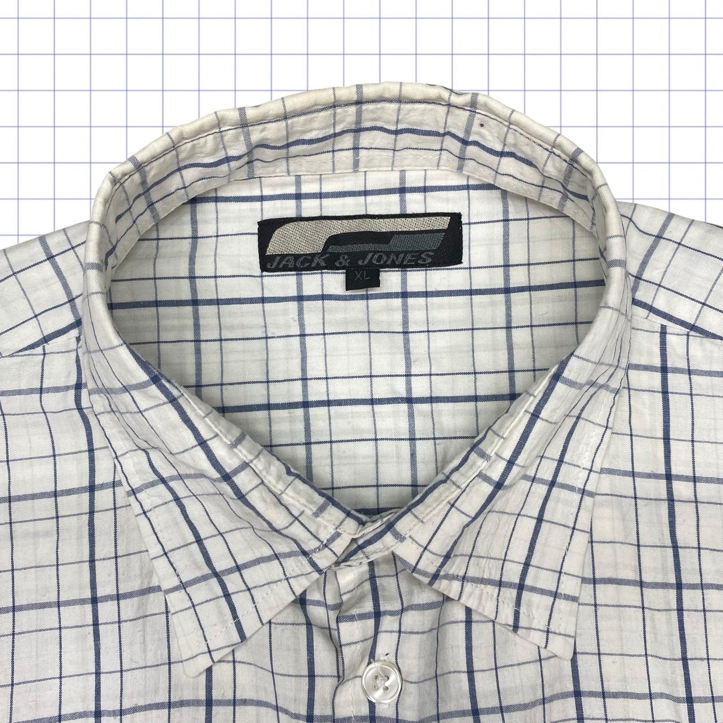 Vintage Jack & Jones Checkered Tshirt - L/XL