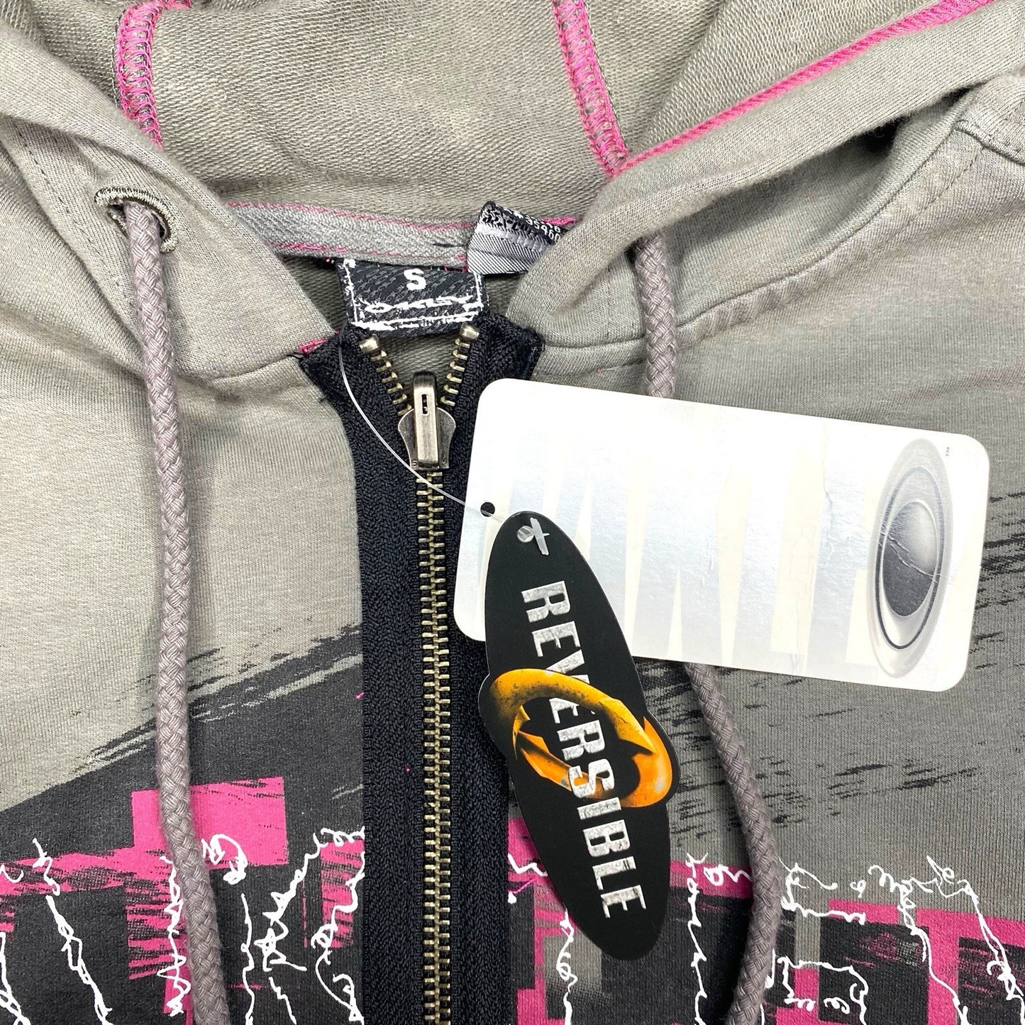 Oakley Skull/Spellout Hoodie - S