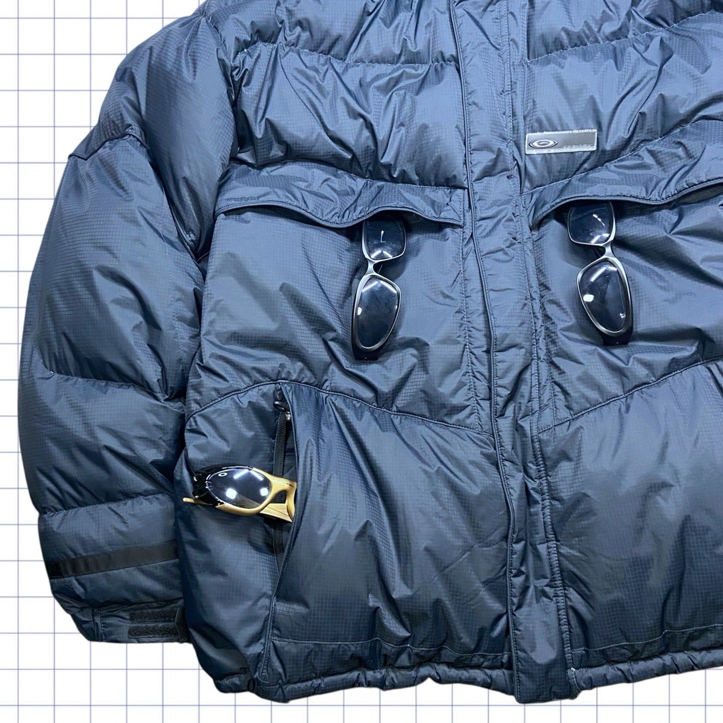 Vintage Oakley Hydro Fuel Puffer Jacket - L