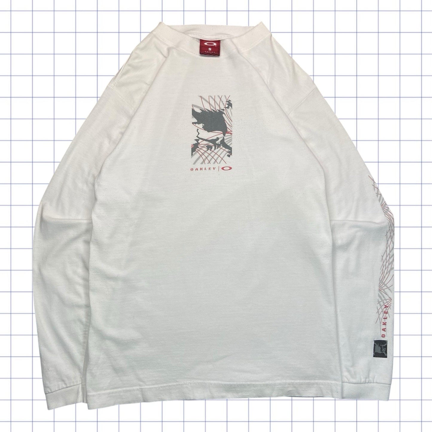 Vintage Oakley Software Skull Long Sleeve Tshirt - M/L