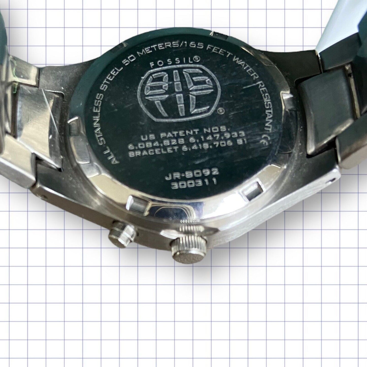 FOSSIL Blue Dial "Big Tic" Wristwatch