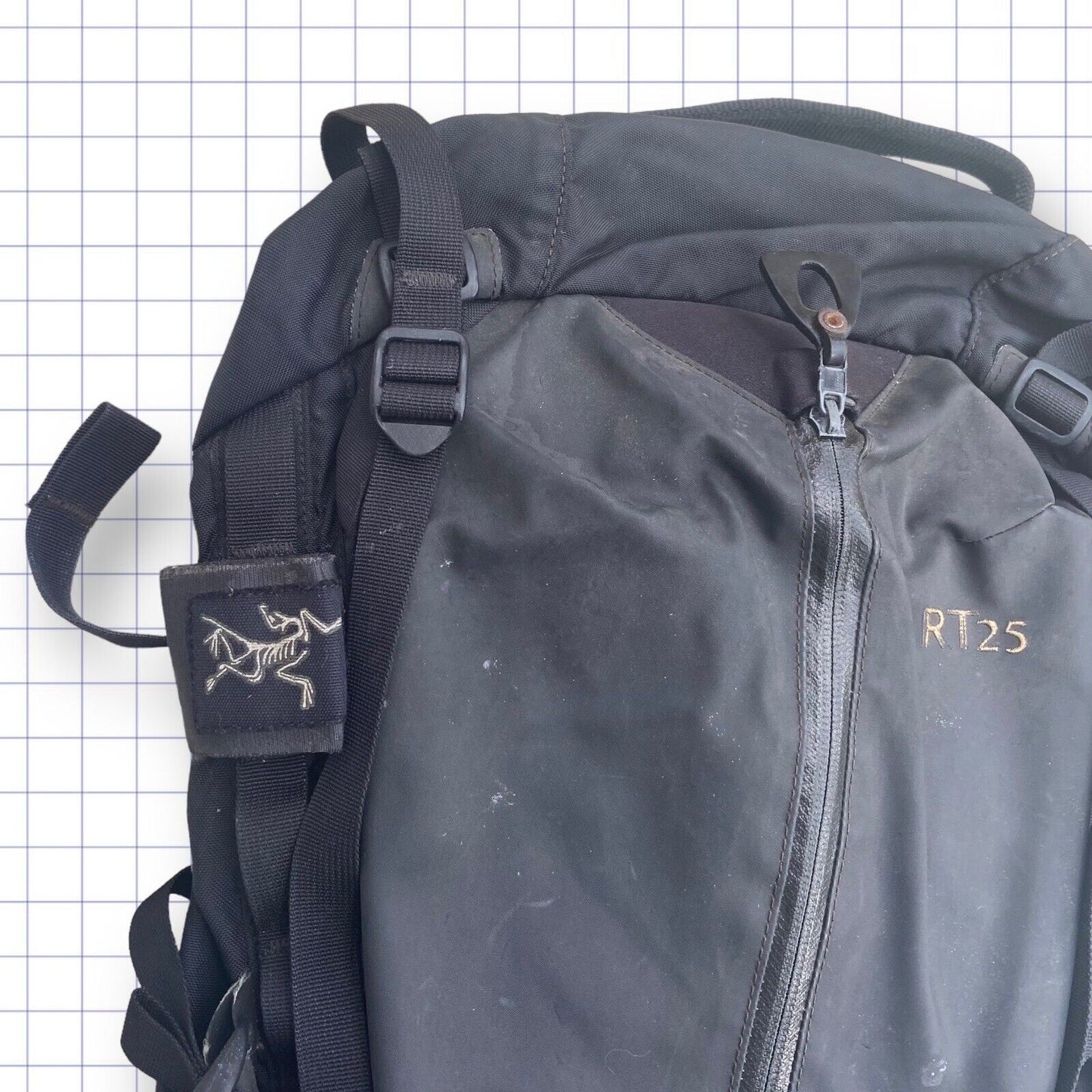 Arcteryx Rt 25 Superblack Gorpcore Waterproof Backpack