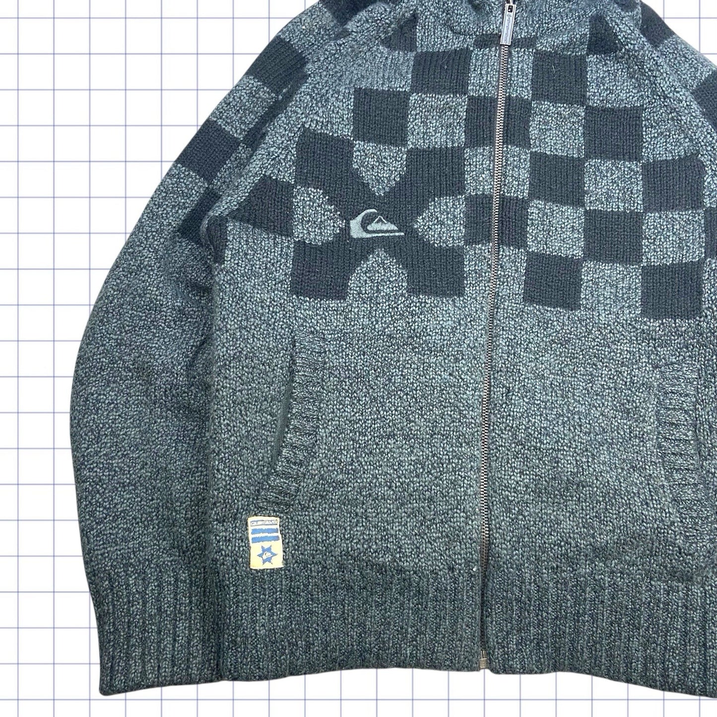 Moletom com zíper Quiksilver Heavy Weight dos anos 2000 - Tamanho M