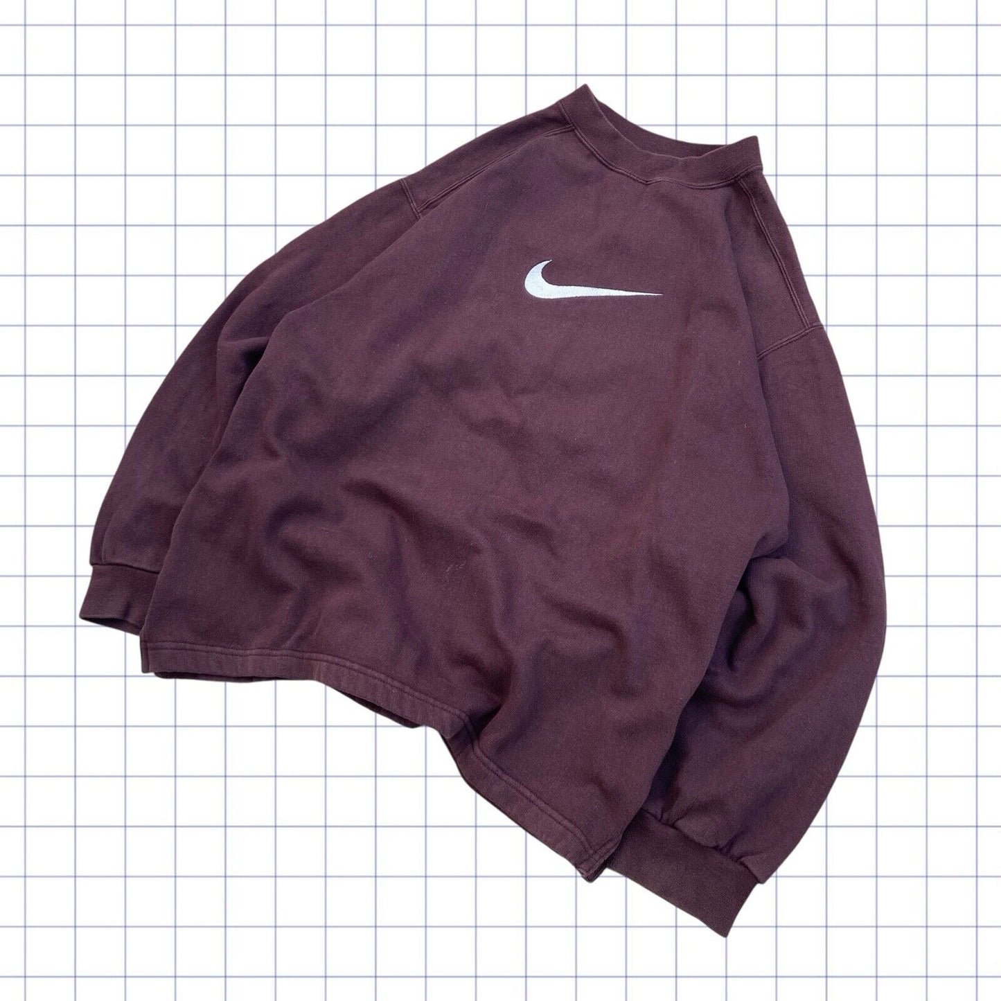 Vintage Nike 90s Centre Swoosh Jumper - S/M