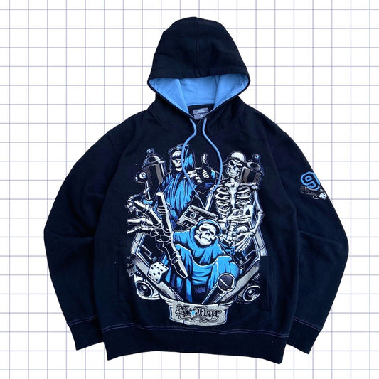 Jnco Style No Fear Skeleton Gang Hoodie - S/M