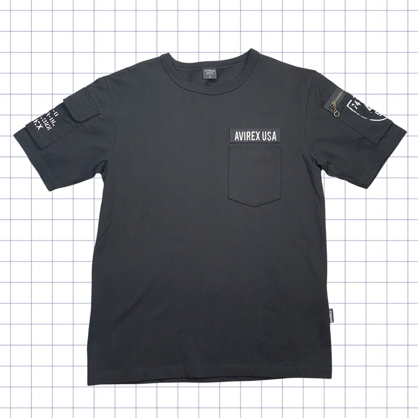 Avirex Spellout Cropped Tshirt  - S