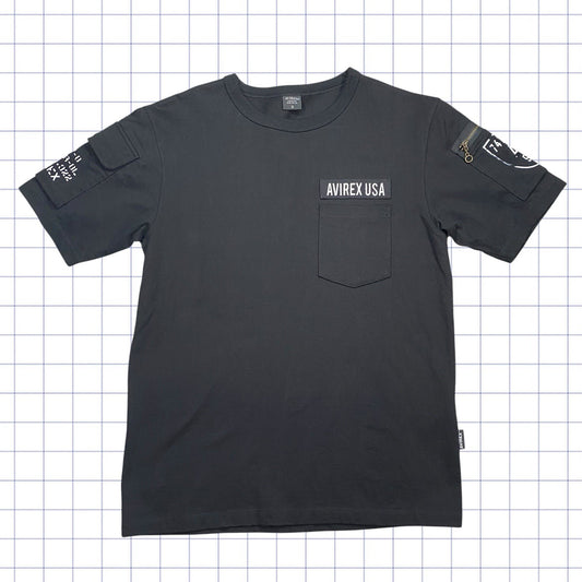 Avirex Spellout Cropped Tshirt  - S