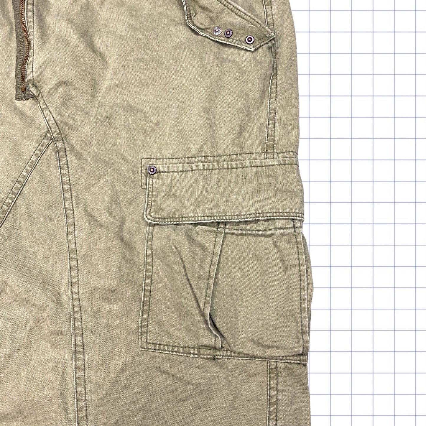 Y2K Military Style Skirt - 29W