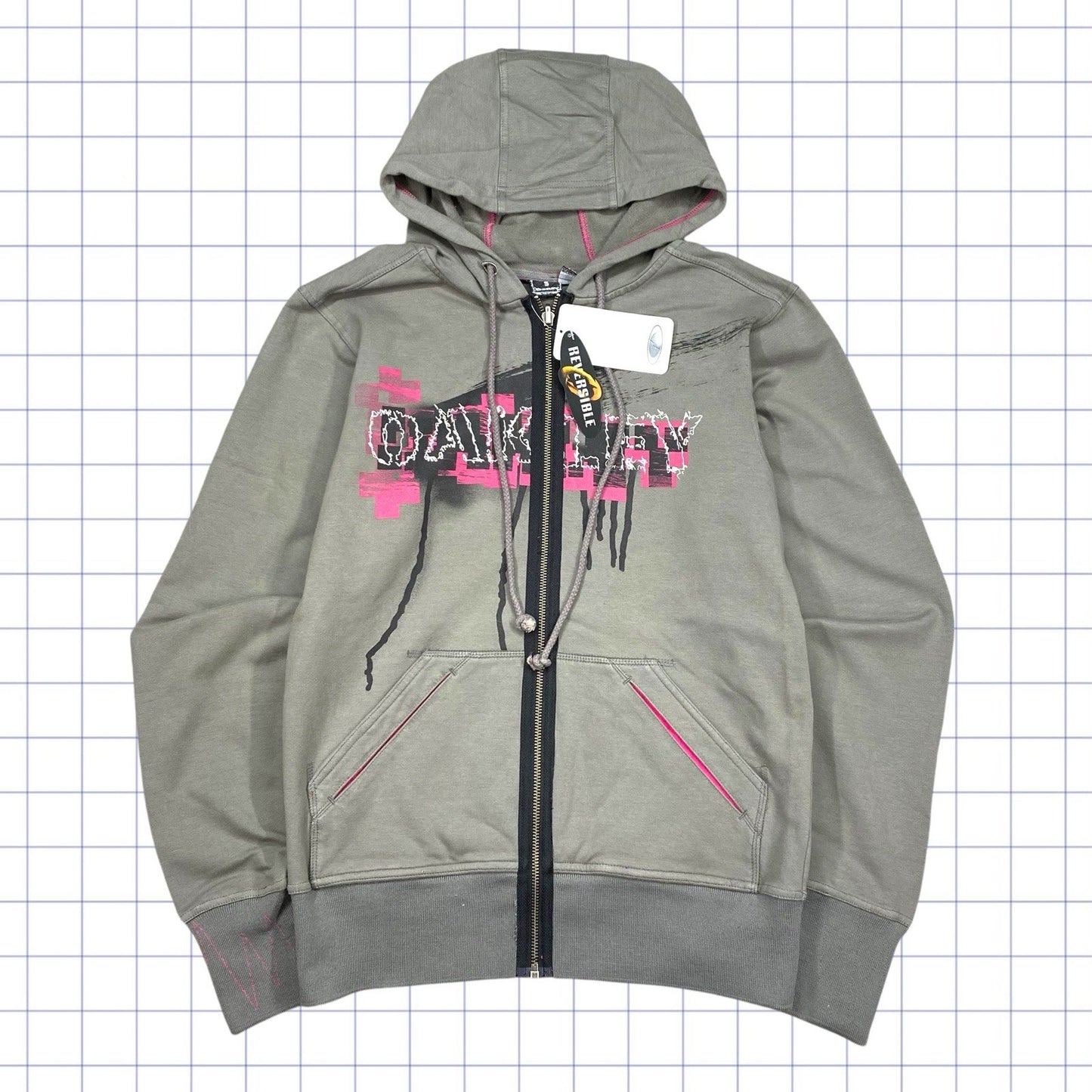 Oakley Skull/Spellout Hoodie - S