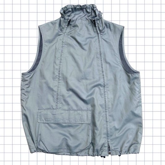 Vintage Nike Style Technical Dual Zip Up Gilet - S