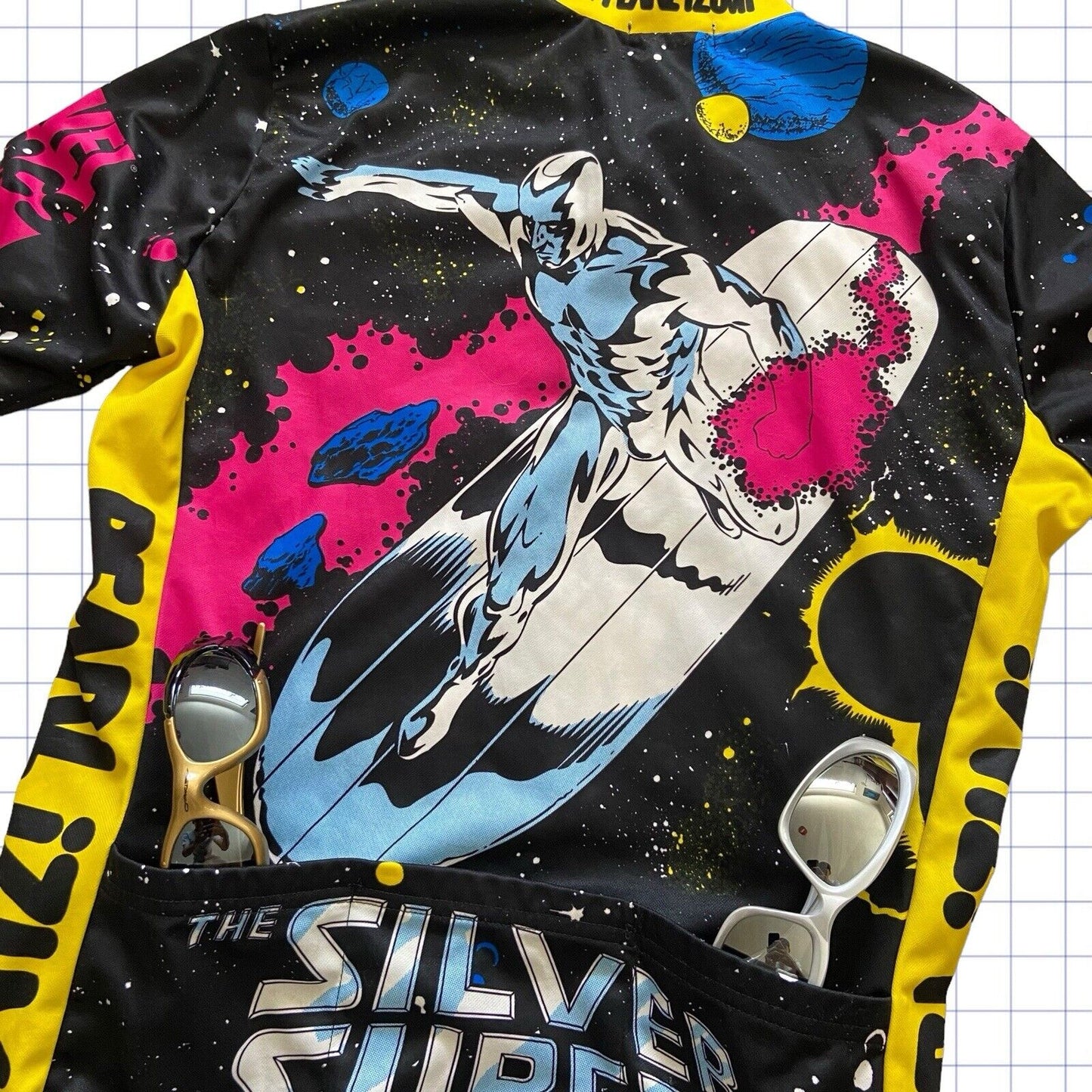 Vintage 1994 Silver Surfer Cycling Vest - M