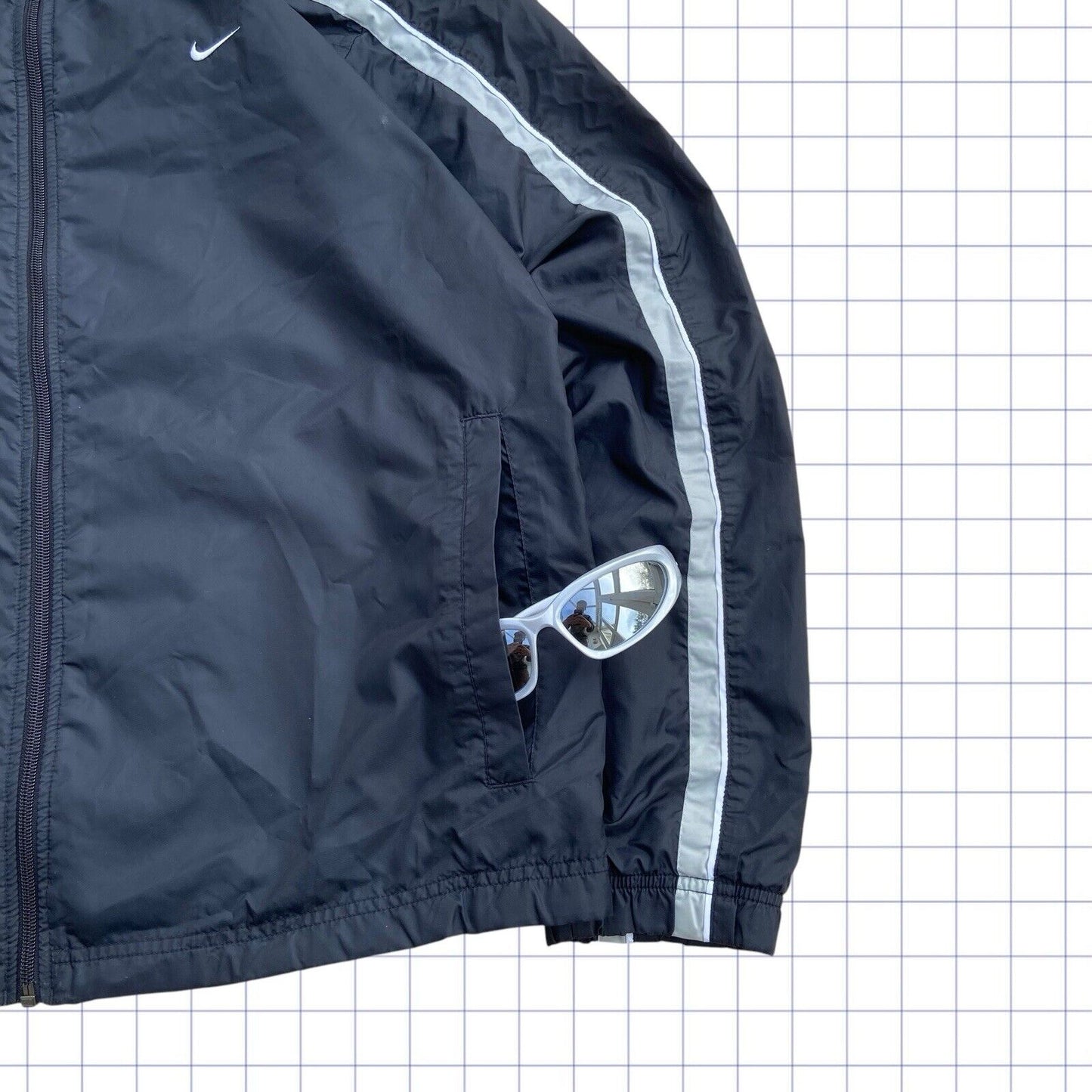 Early 2000’s Nike Stripe Track Top - M/L