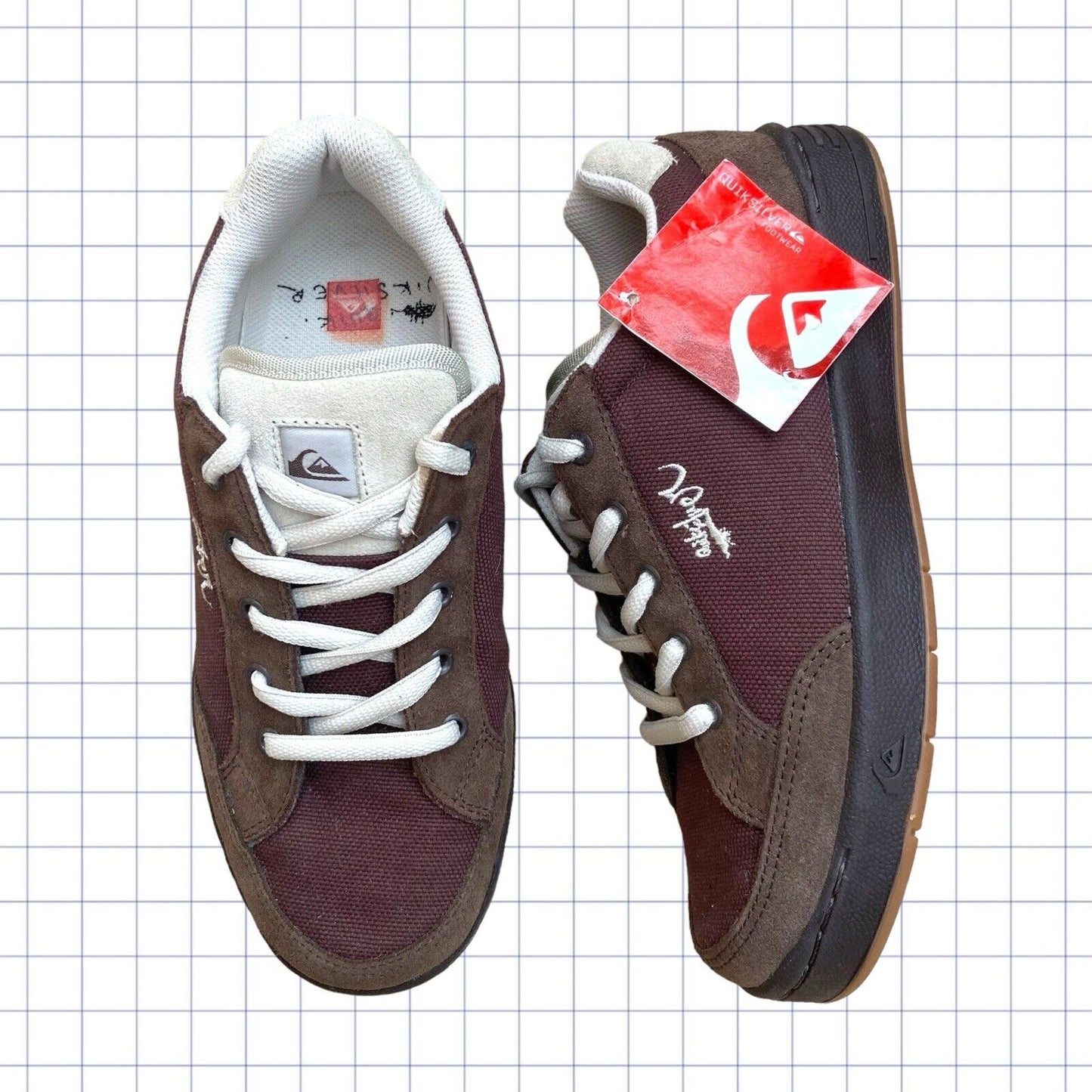 Vintage Quiksilver Down Town Trainers - UK 5