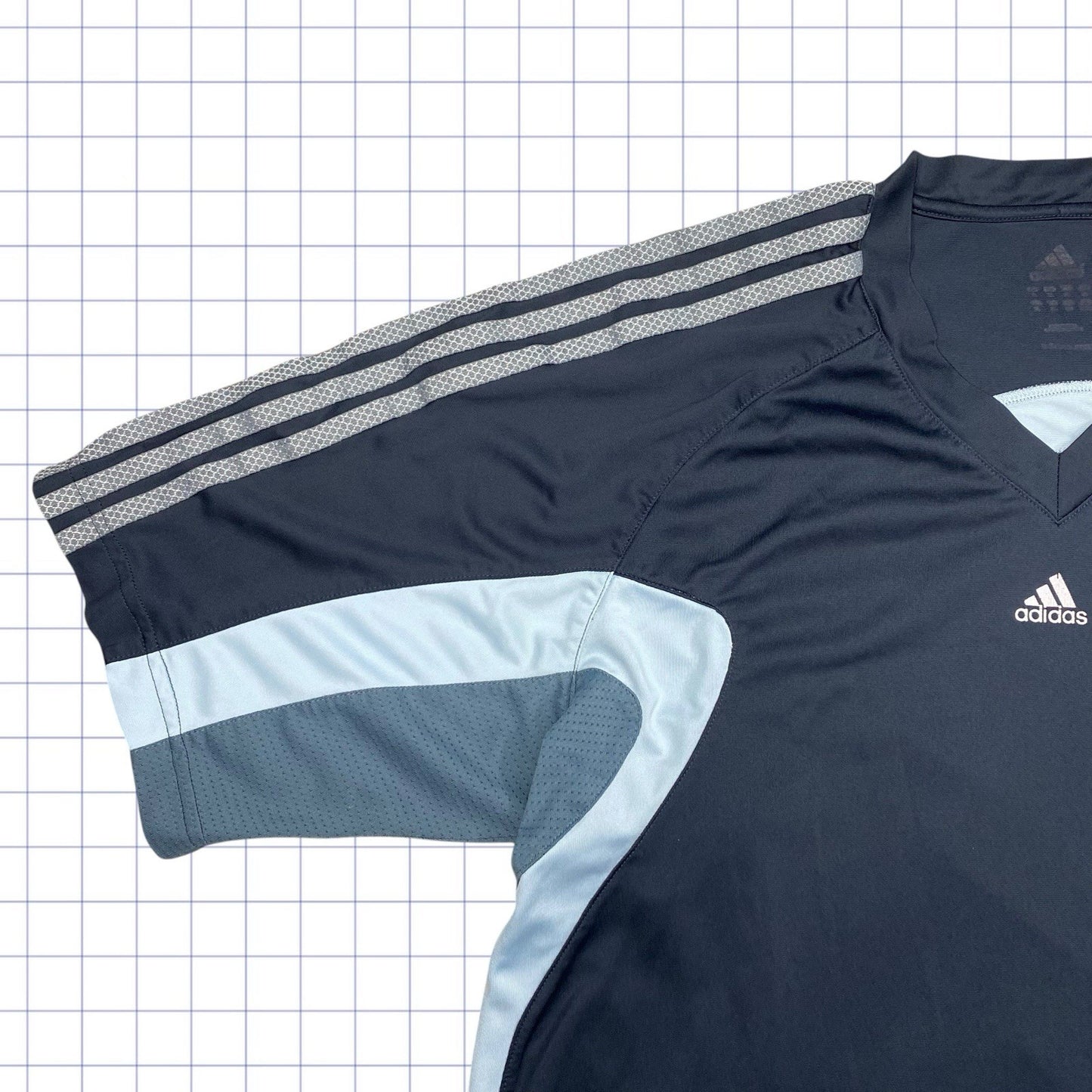 Vintage Adidas Sports Clima Cool Football Top - L
