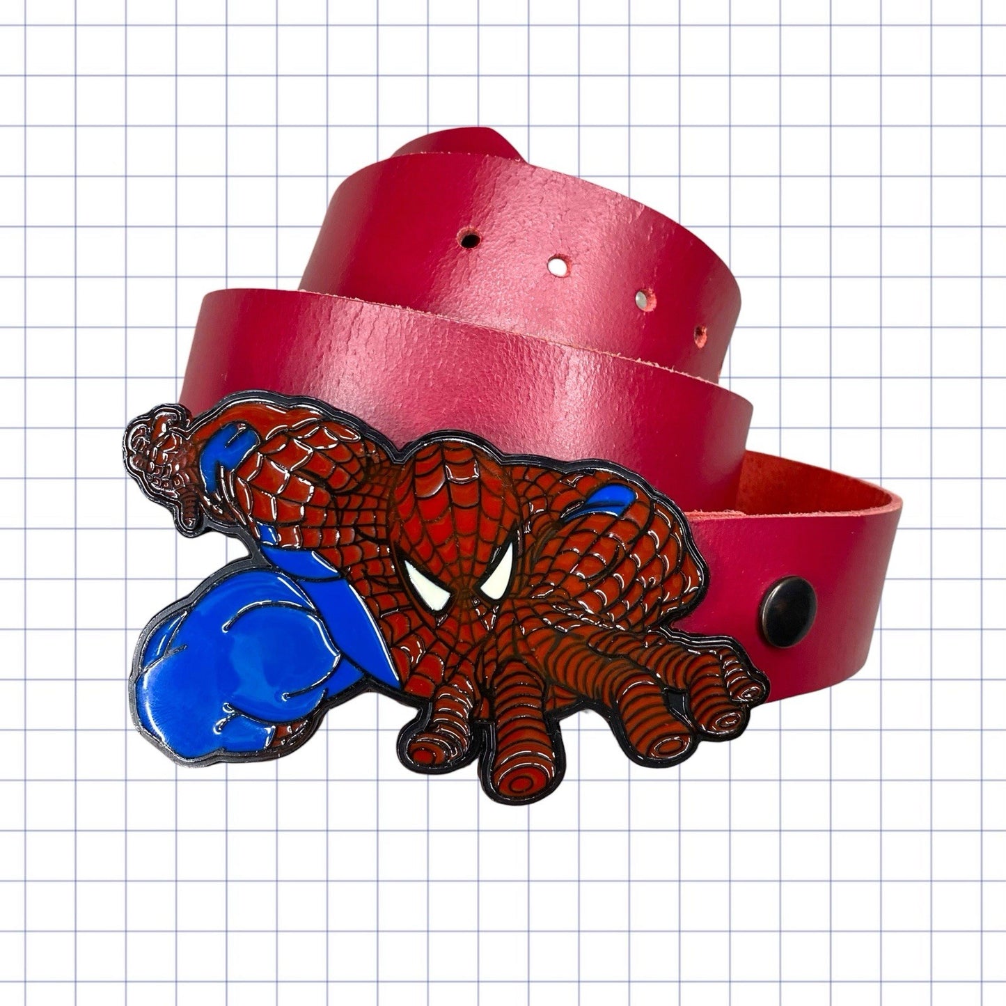 Vintage Spiderman Belt Buckle