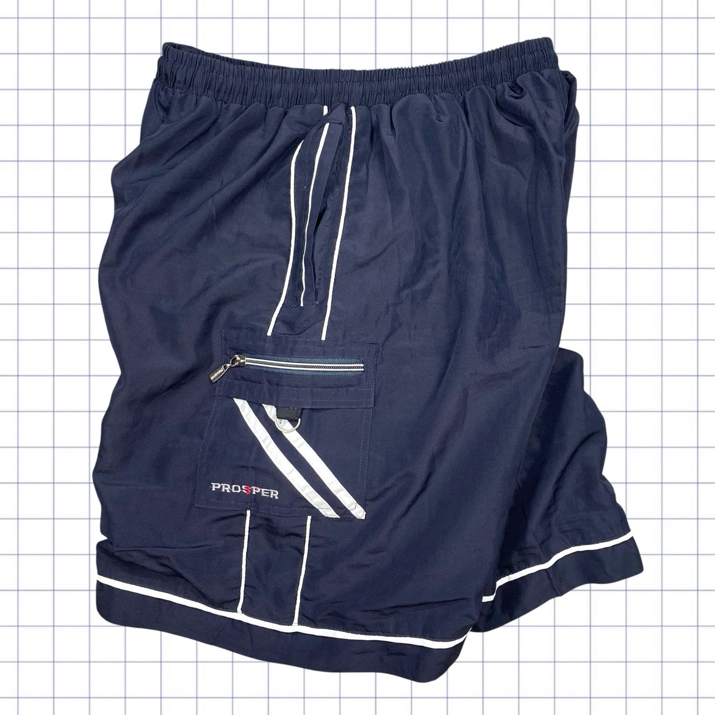 Vintage Prosper Side Piping Shorts - 29-33W