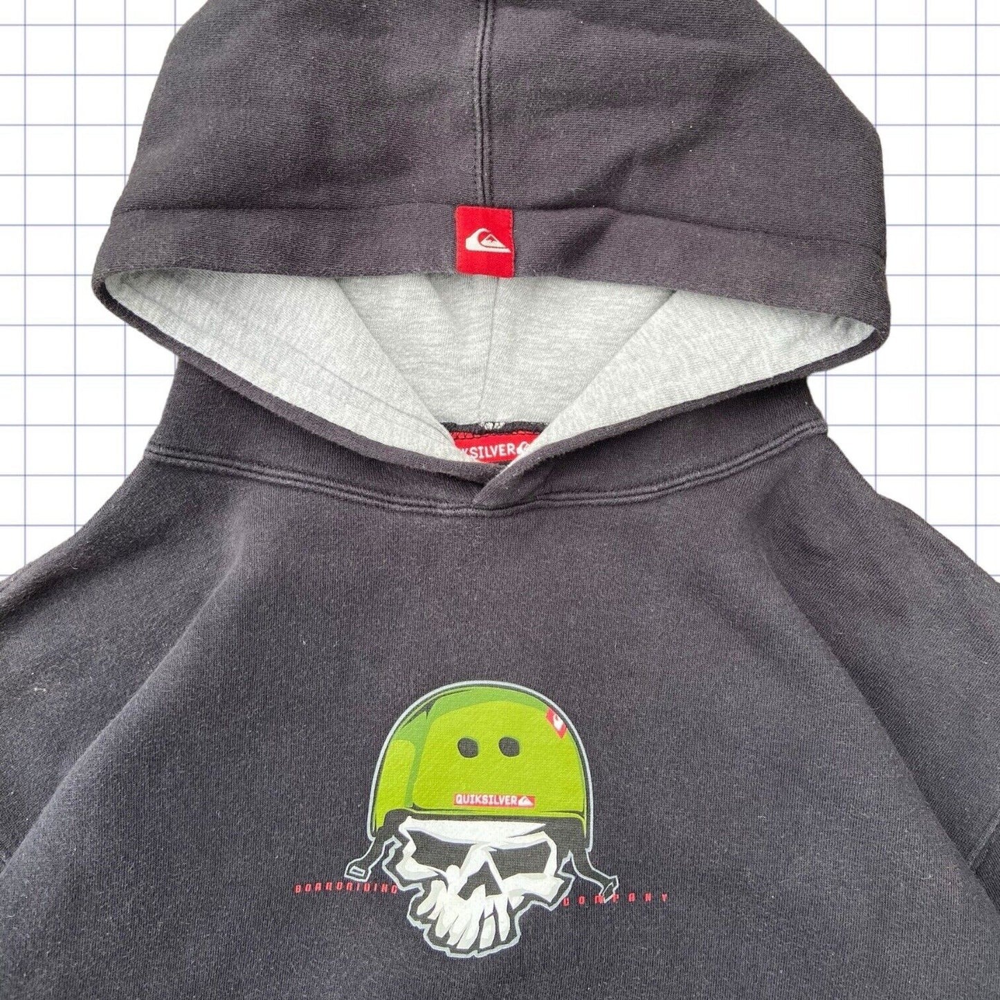 Vintage Quiksilver Skull Hoodie - S