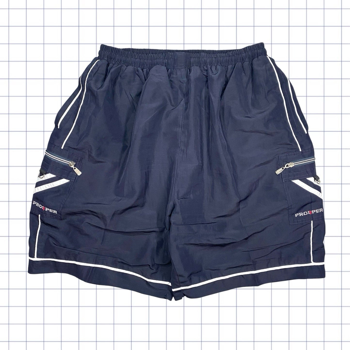 Vintage Prosper Side Piping Shorts - 29-33W