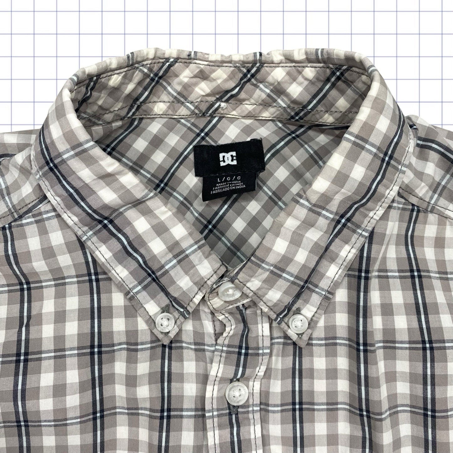 Y2K DC Checkered Tshirt  - S/M