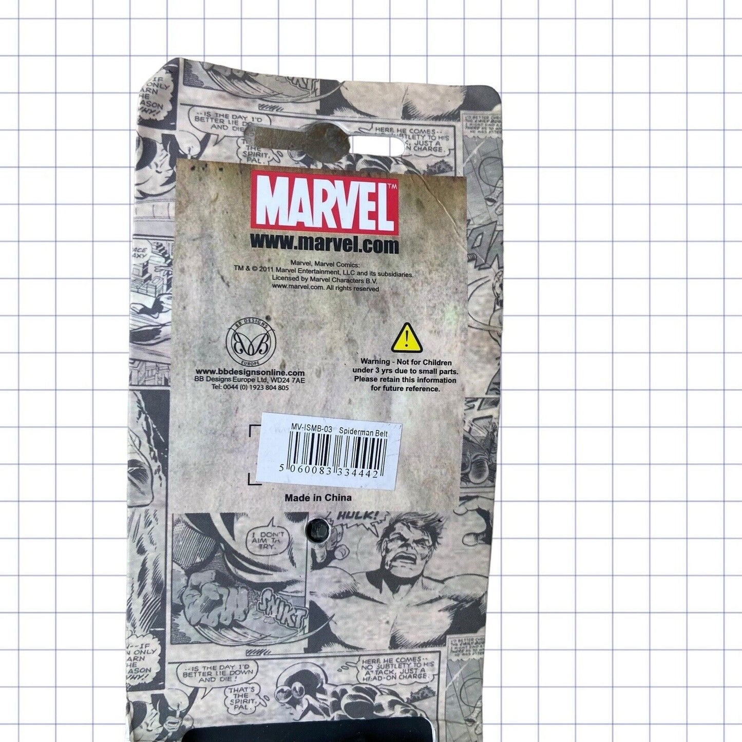 Deadstock Marvel 2010 Spiderman Belt