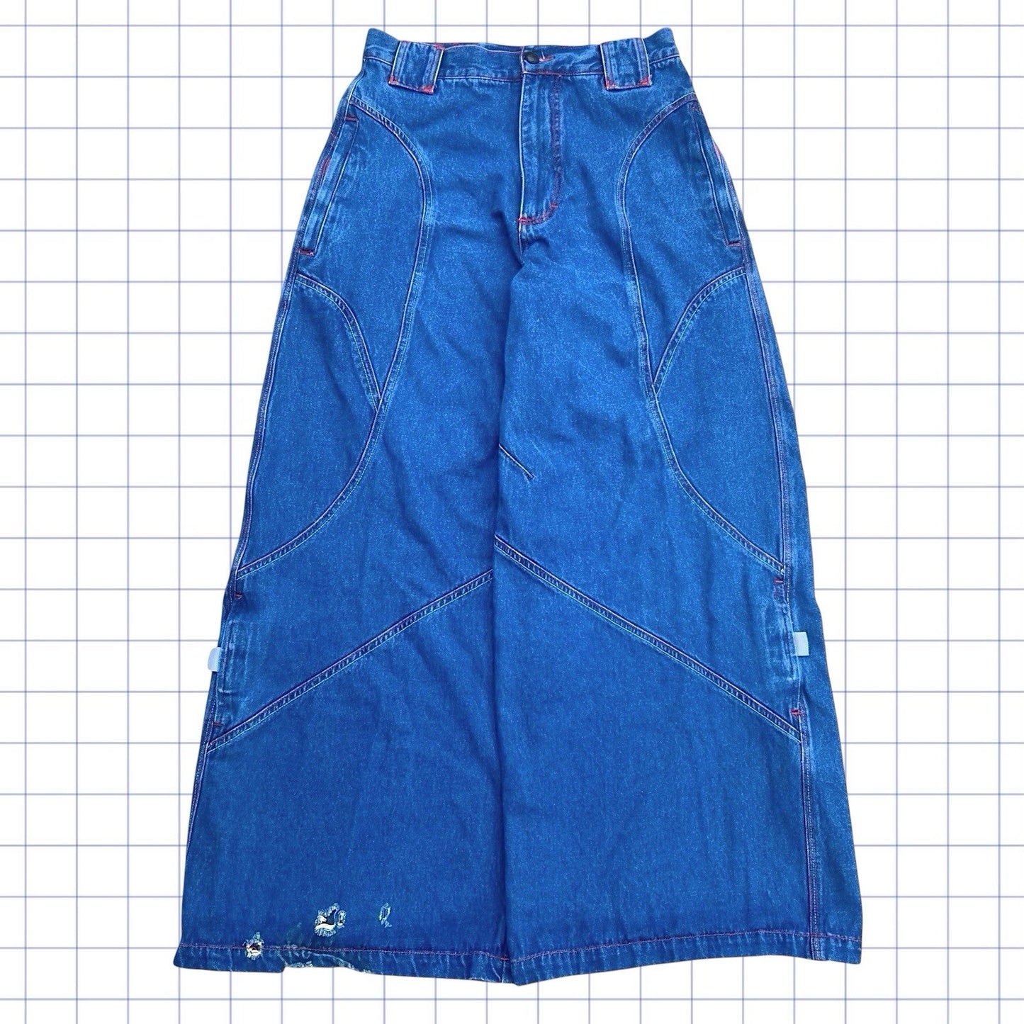 ヴィンテージ KikWear レイブ カーゴ ジーンズ - 30W