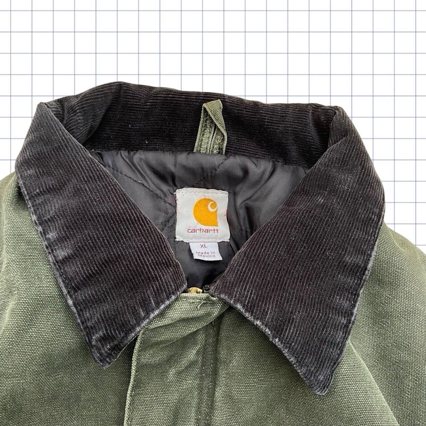 Vintage Carhartt Artic Duck Padded Detroit Jacket - XL