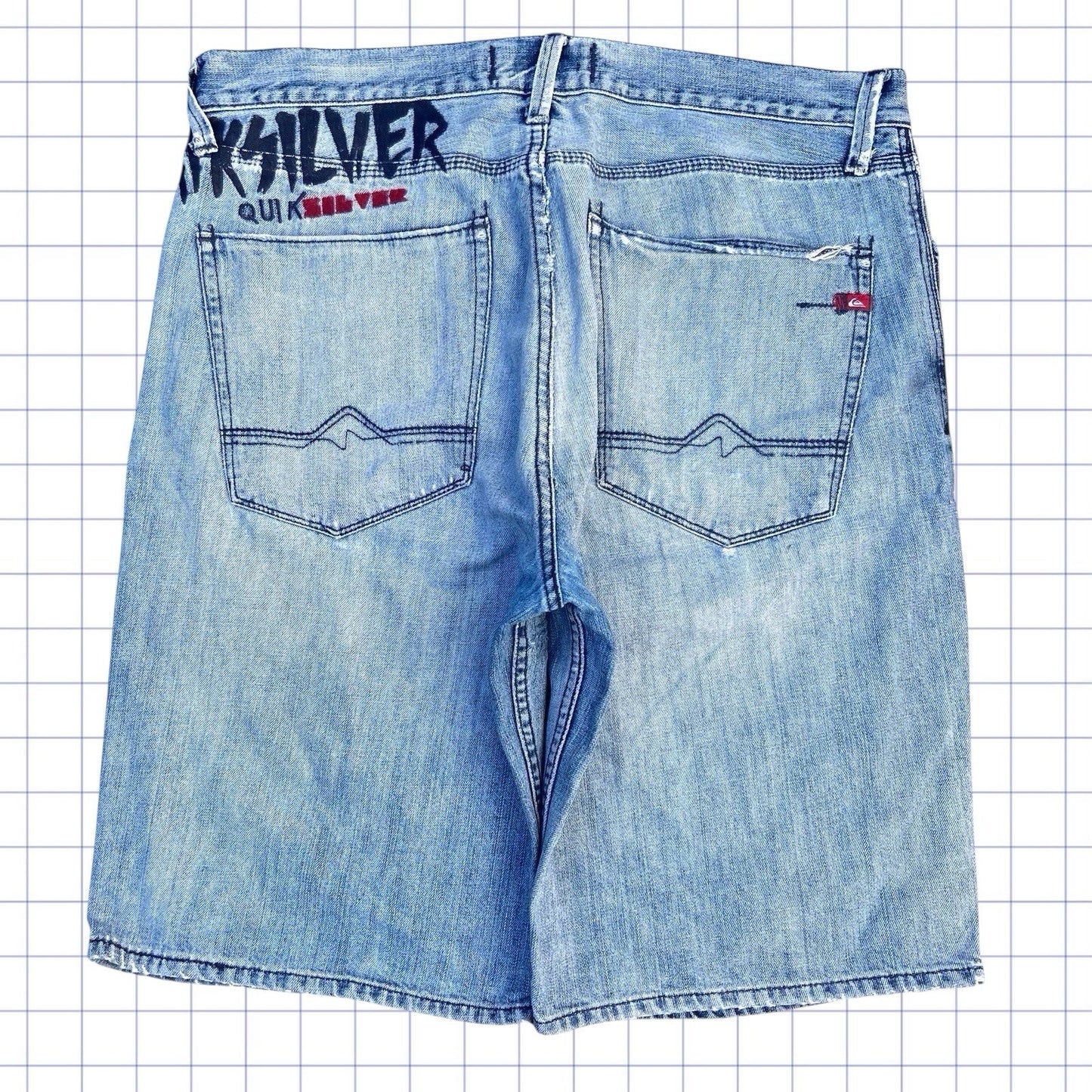 Vintage Quiksilver Spellout Jorts - 36W