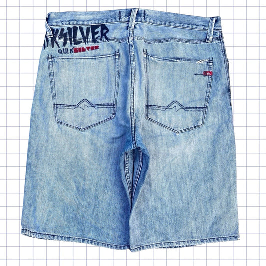 Vintage Quiksilver Spellout Jorts - 36W