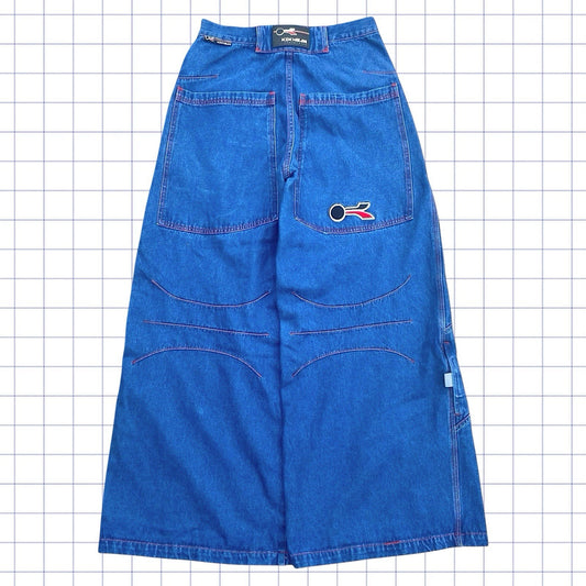 ヴィンテージ KikWear レイブ カーゴ ジーンズ - 30W