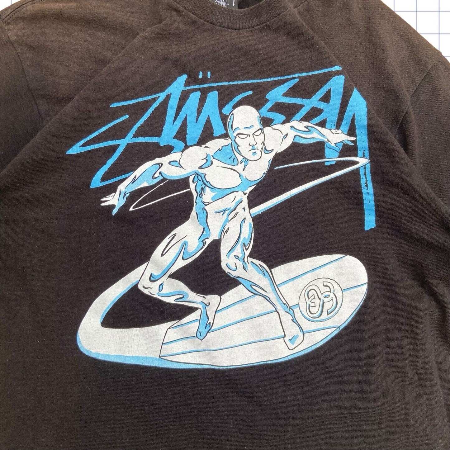 Rare Stussy x Marvel Silver Surfer Graphic Tshirt - S/M